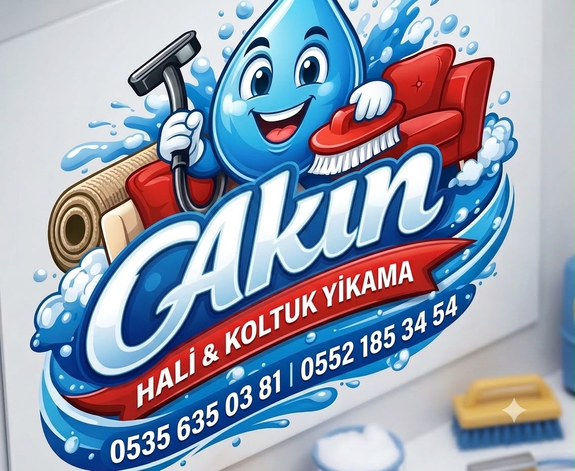 AKIN YIKAMA halı ve koltuk yıkama logosu